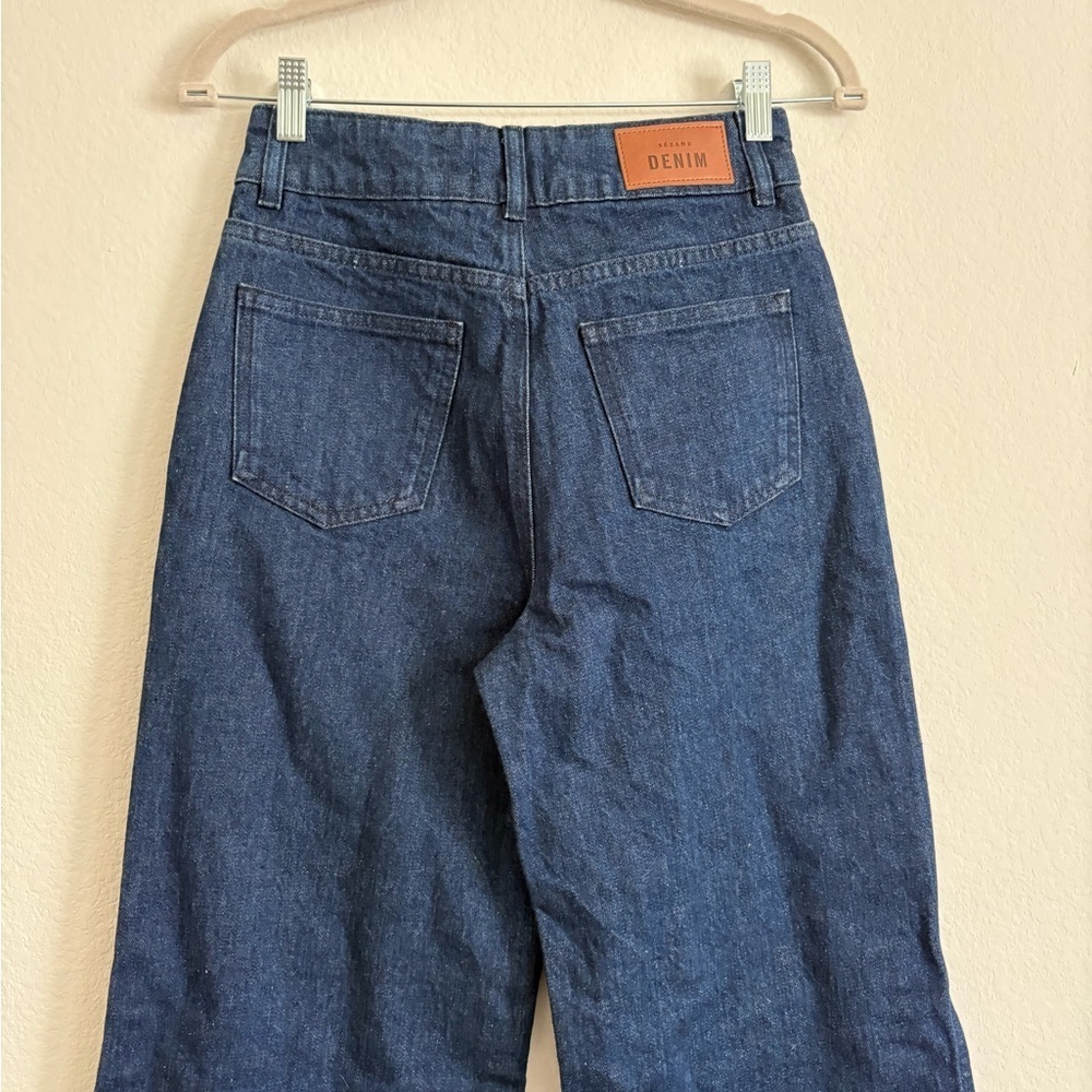 Sezane Denim Women's Dark Blue Jeans - size US 2 - Picture 8 of 13